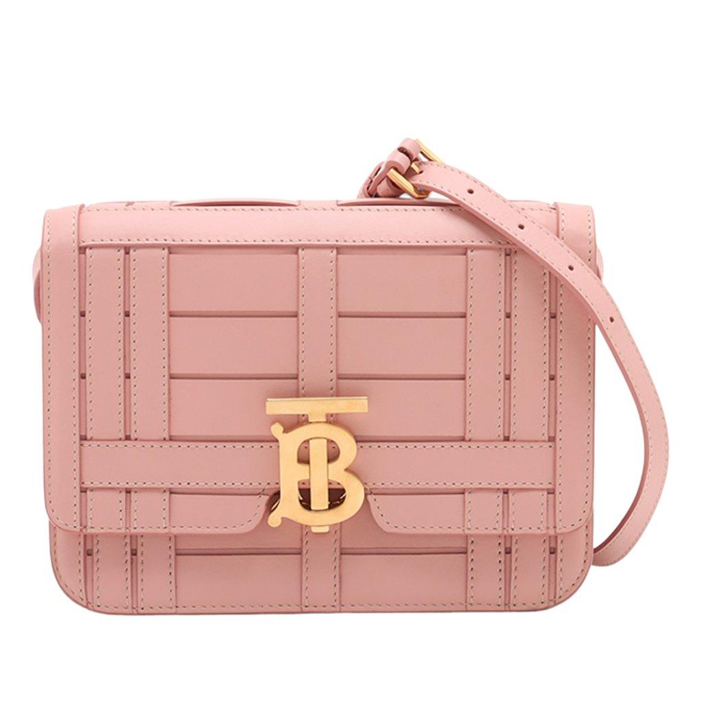 Burberry Small TB Monogram Woven Calfskin Crossbody