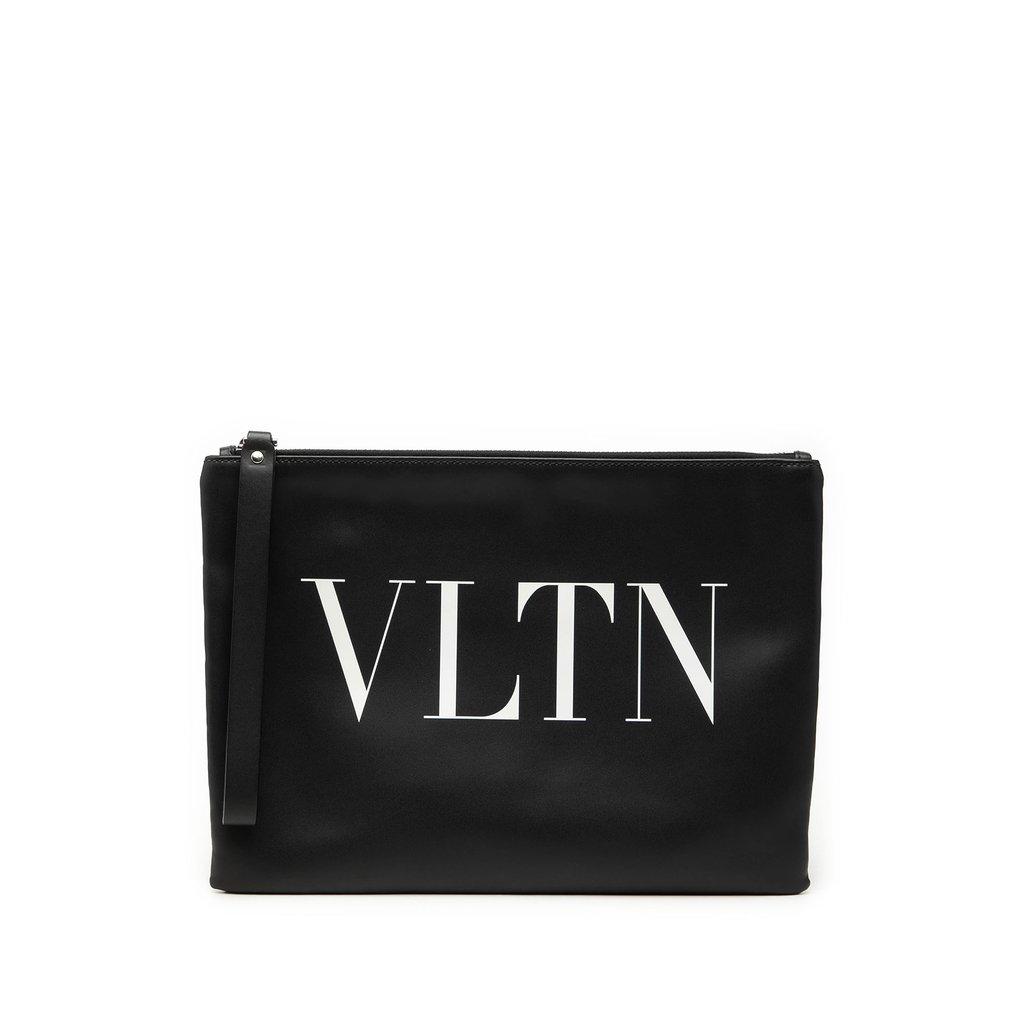 Valentino Leather VLTN Clutch