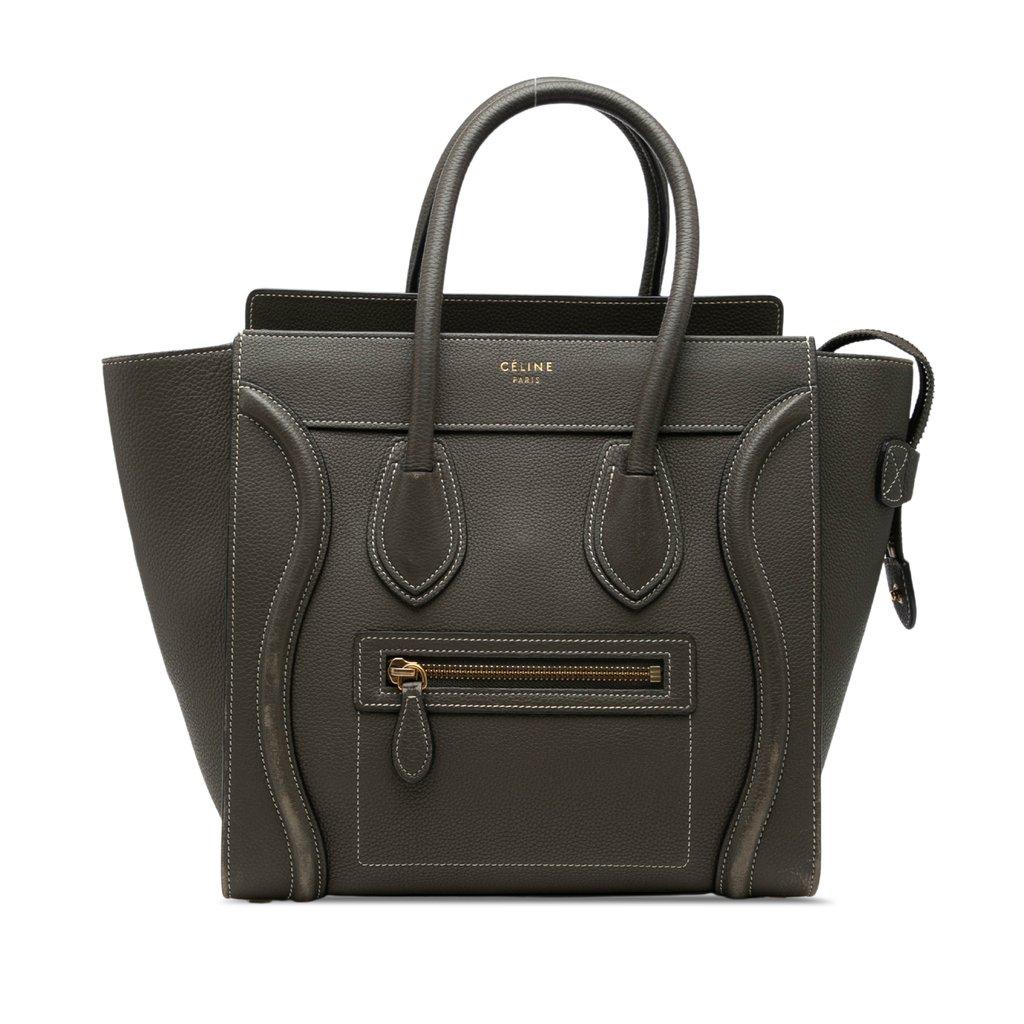 Celine Micro Drummed Calfskin Luggage Tote