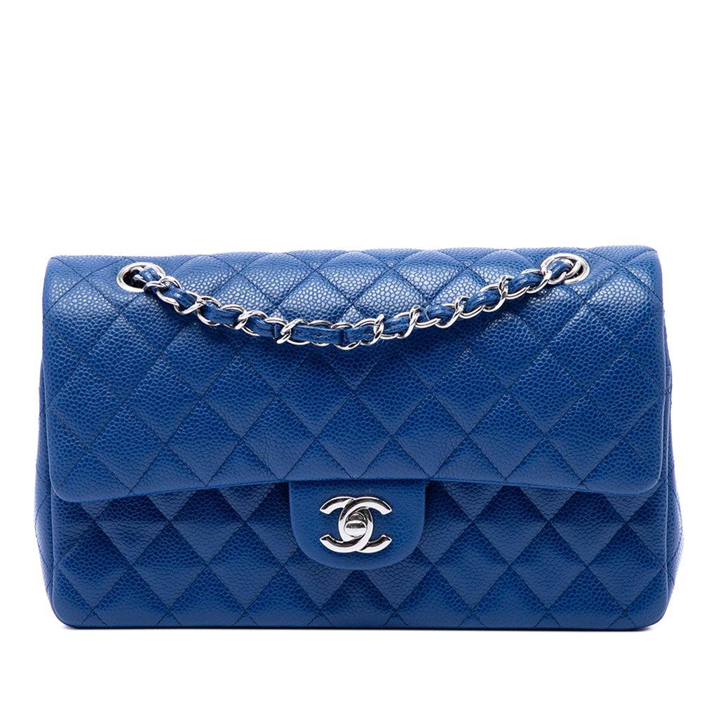 Chanel كافيار كلاسيكي متوسط الحجم مزدوج الغطاء