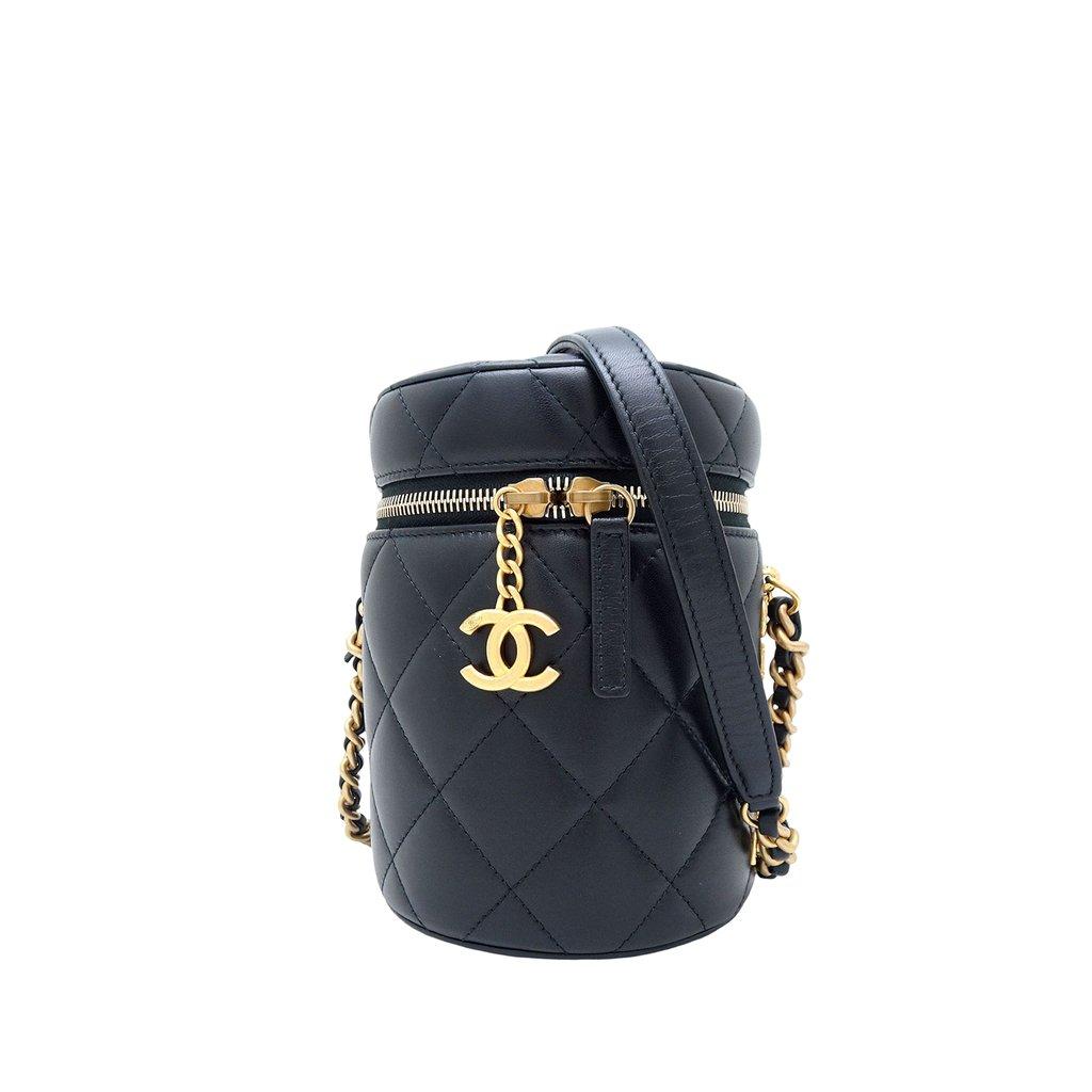 Chanel Small Quilted Lambskin Side Note Vanity Case
