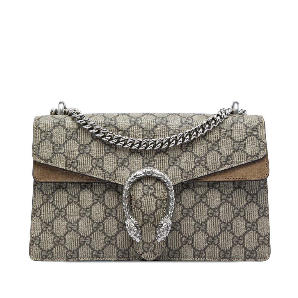 Gucci حقيبة كتف متوسطة الحجم من جي جي سوبريم ديونيسوس