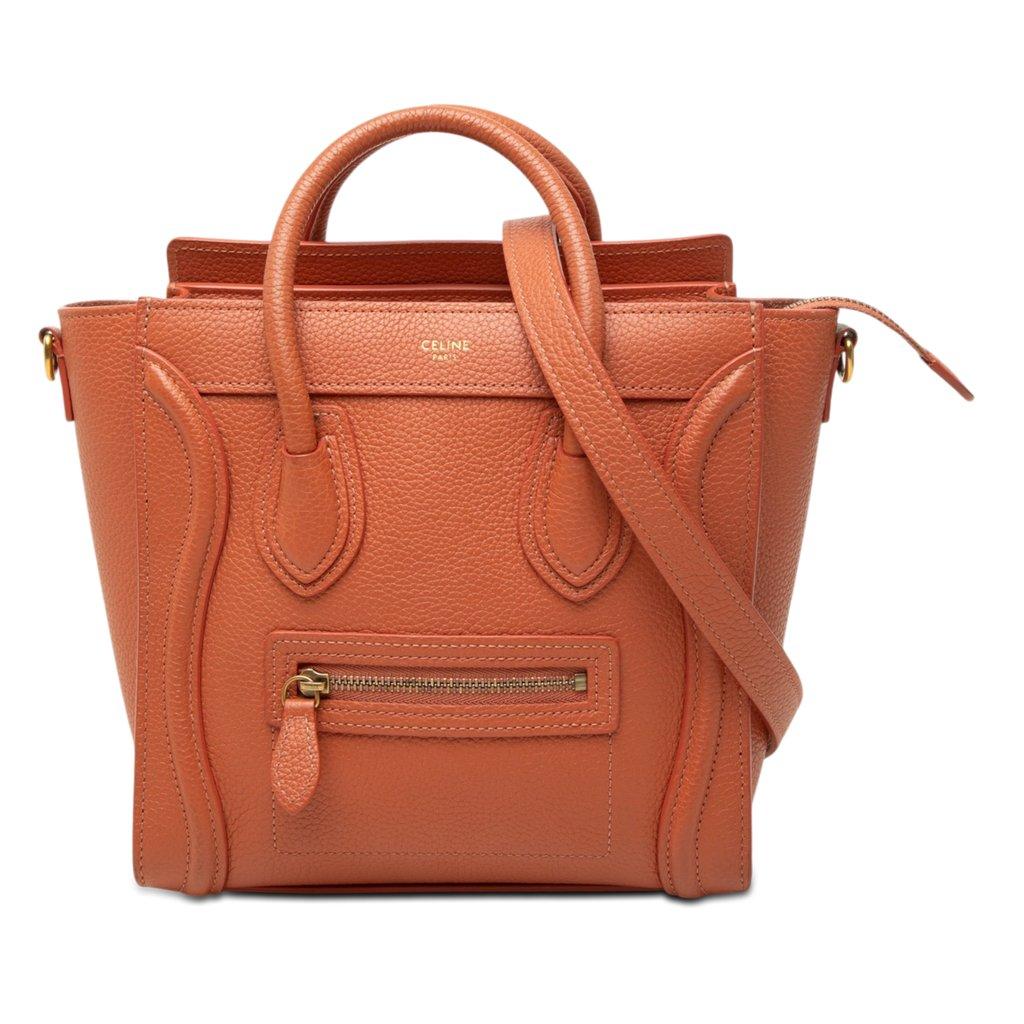 Celine Nano Leather Luggage Tote