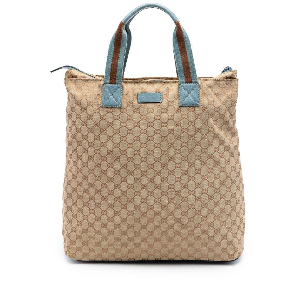 Gucci GG Canvas Web Vertical Tote