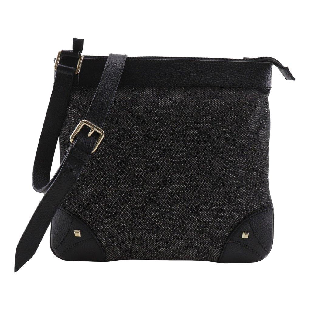 Gucci GG Denim Nailhead Crossbody