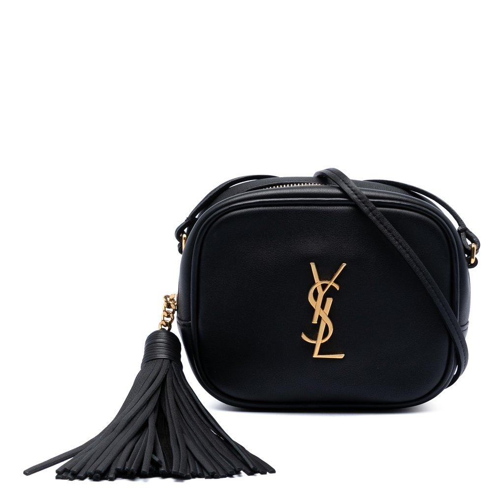 Saint Laurent Calfskin Monogram Blogger Bag