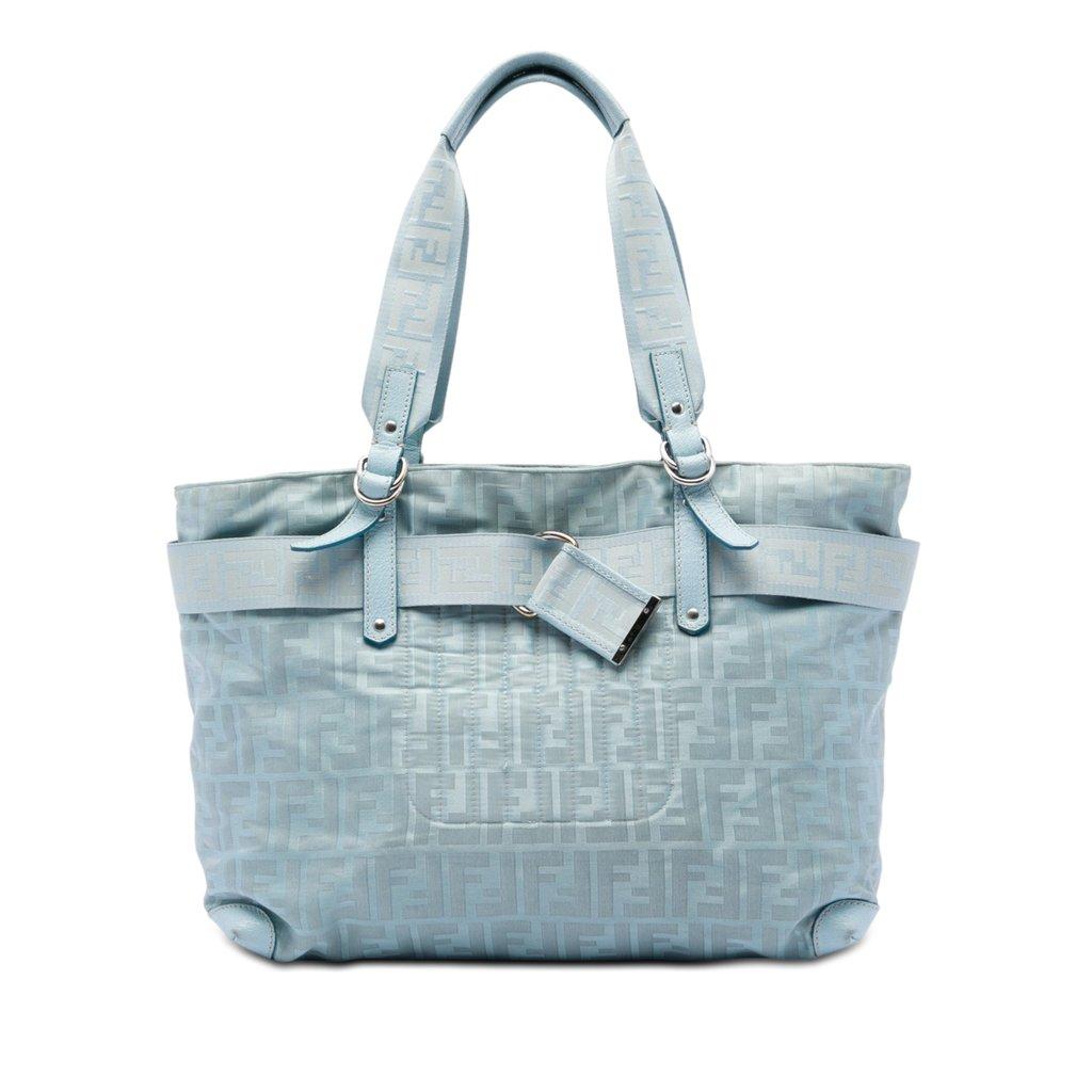 Fendi Zucca Nylon Zip Code Tote