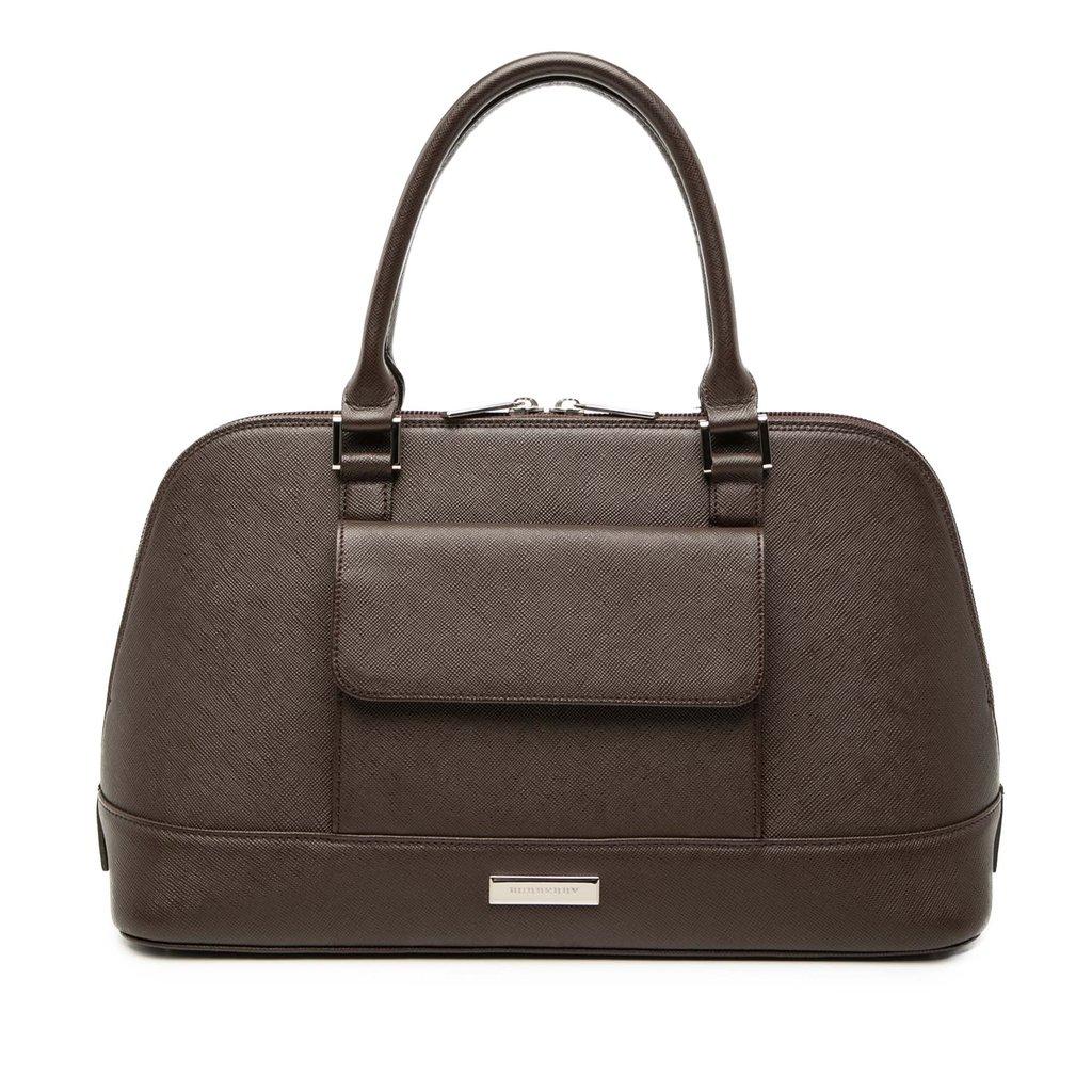 Burberry Leather Front Pocket Handbag