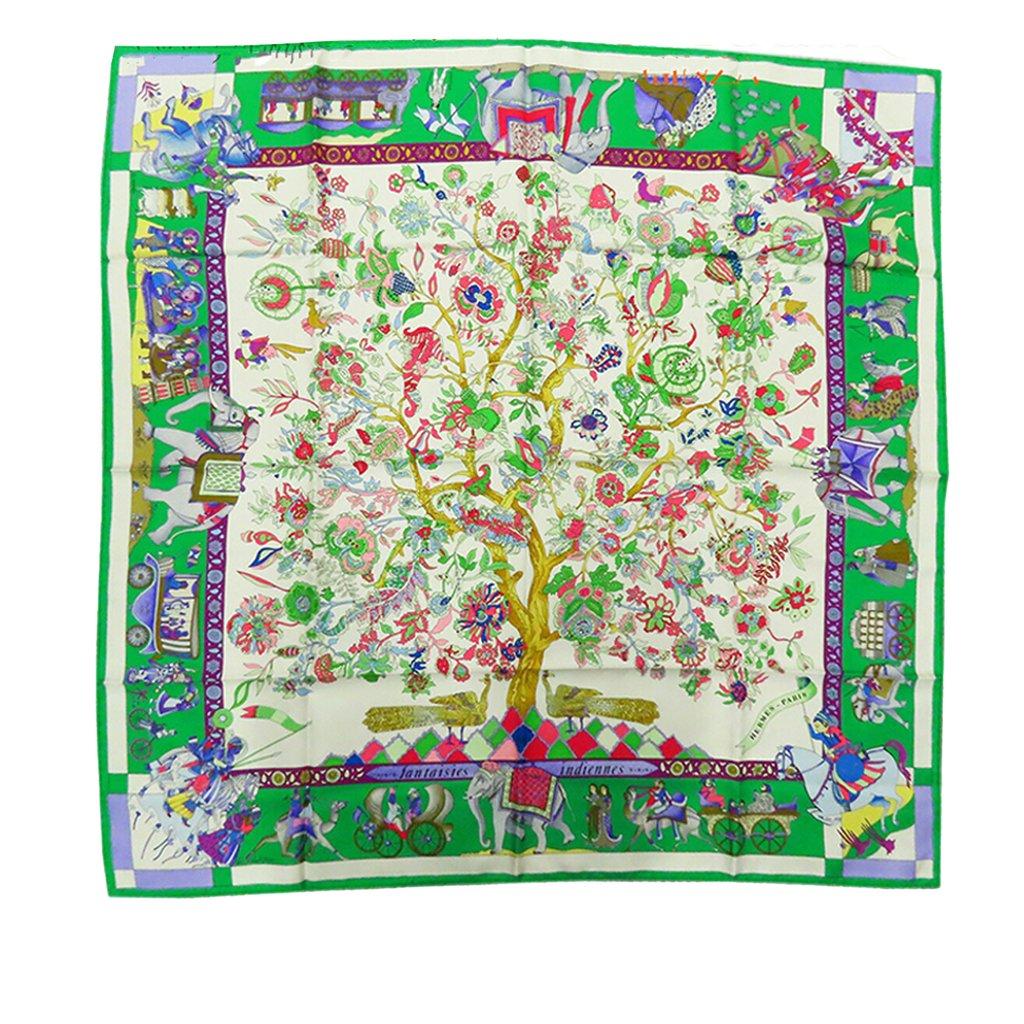 Hermès Fantaisies Indiennes Silk Scarf 90