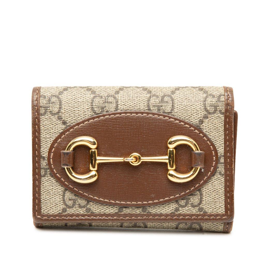 Gucci GG Supreme Horsebit 1955 Trifold Wallet