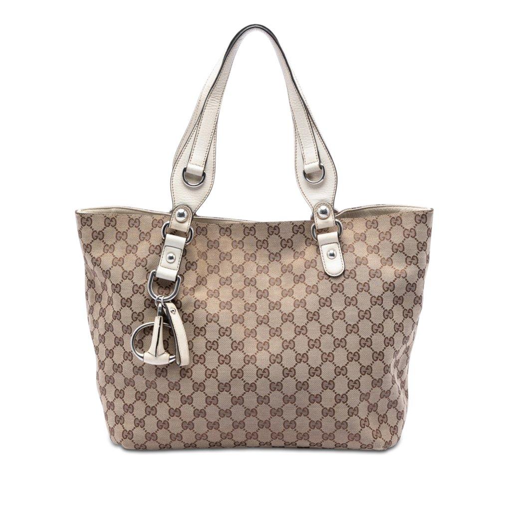 Gucci Medium GG Canvas Icon Bit Tote