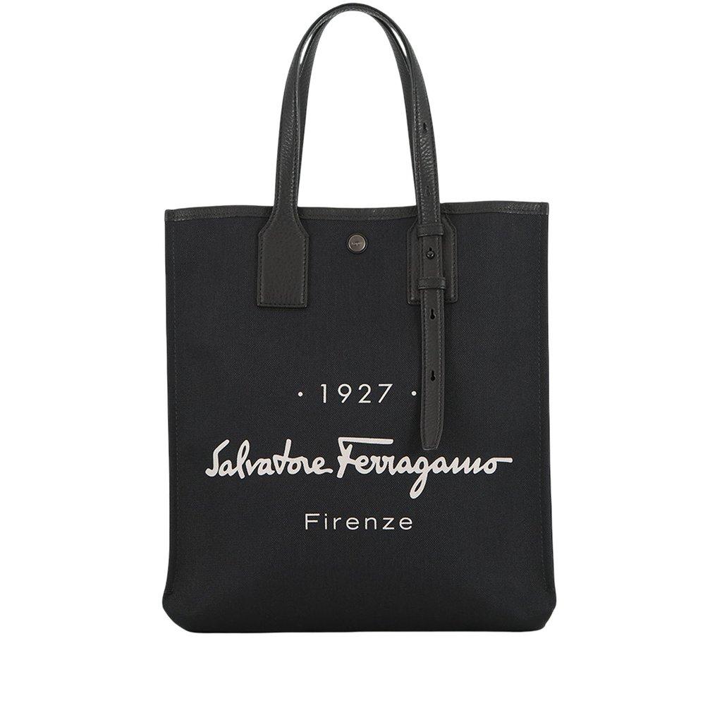 Ferragamo Canvas 1927 Signature Tote