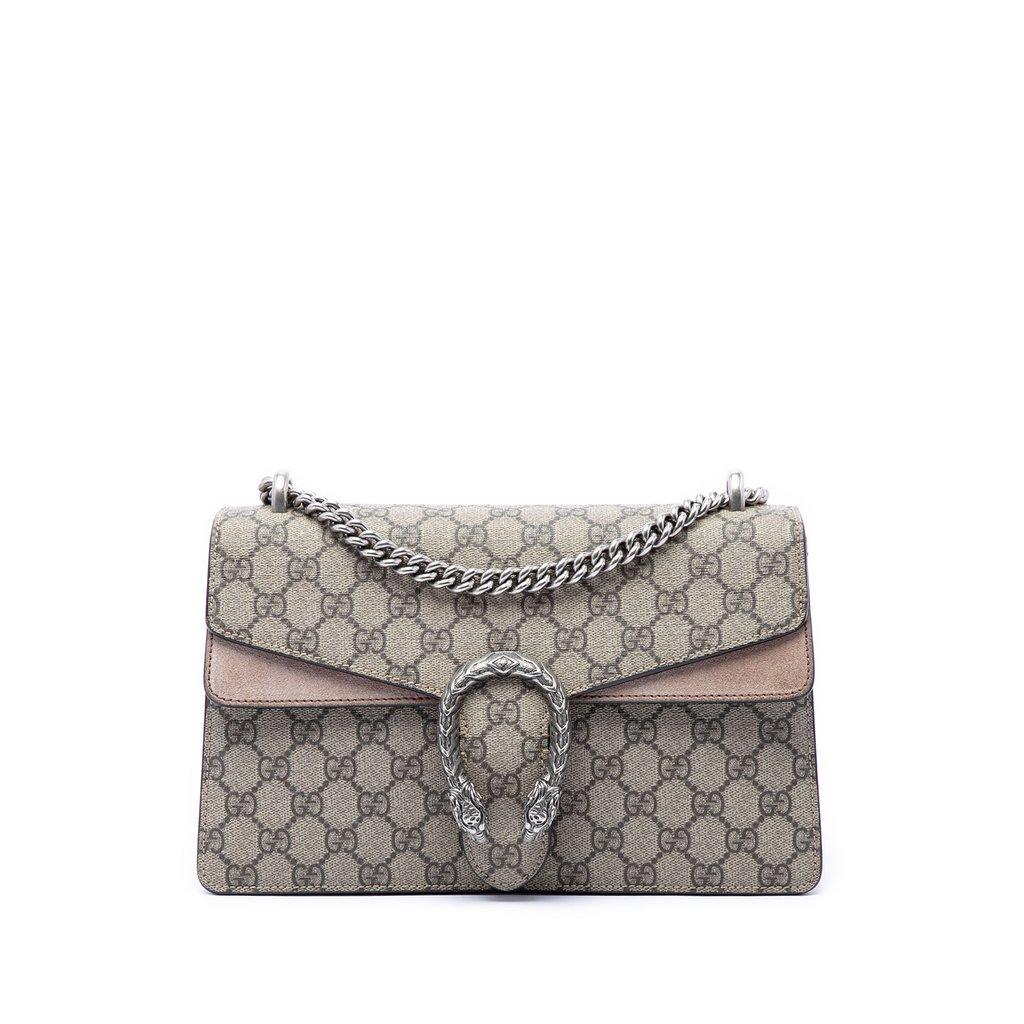 Gucci حقيبة كتف متوسطة الحجم من جي جي سوبريم ديونيسوس