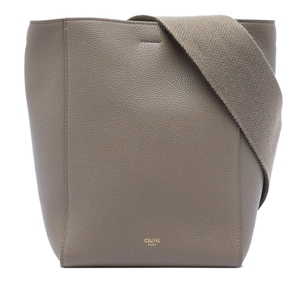 Celine Small Soft Grained Calfskin Seau Sangle Bucket Bag