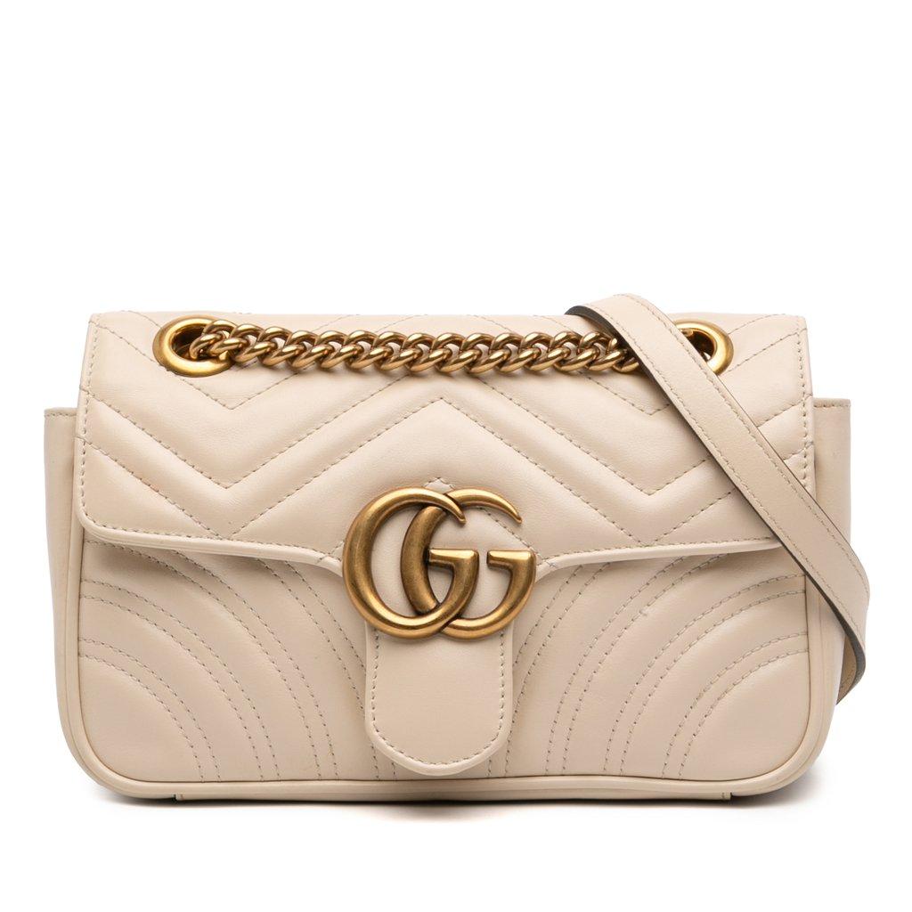Gucci Small GG Marmont Matelasse Calfskin Shoulder Bag
