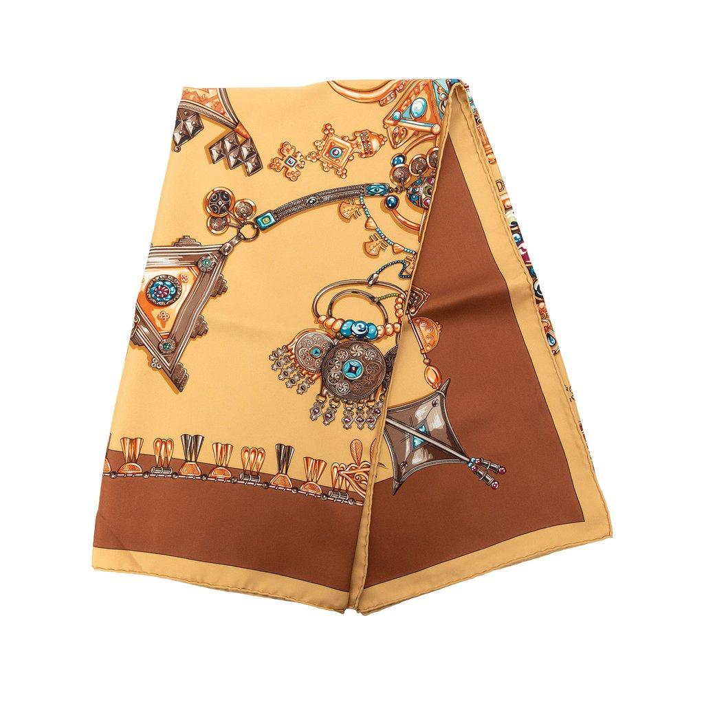 Hermès Parures des Sables Silk Scarf