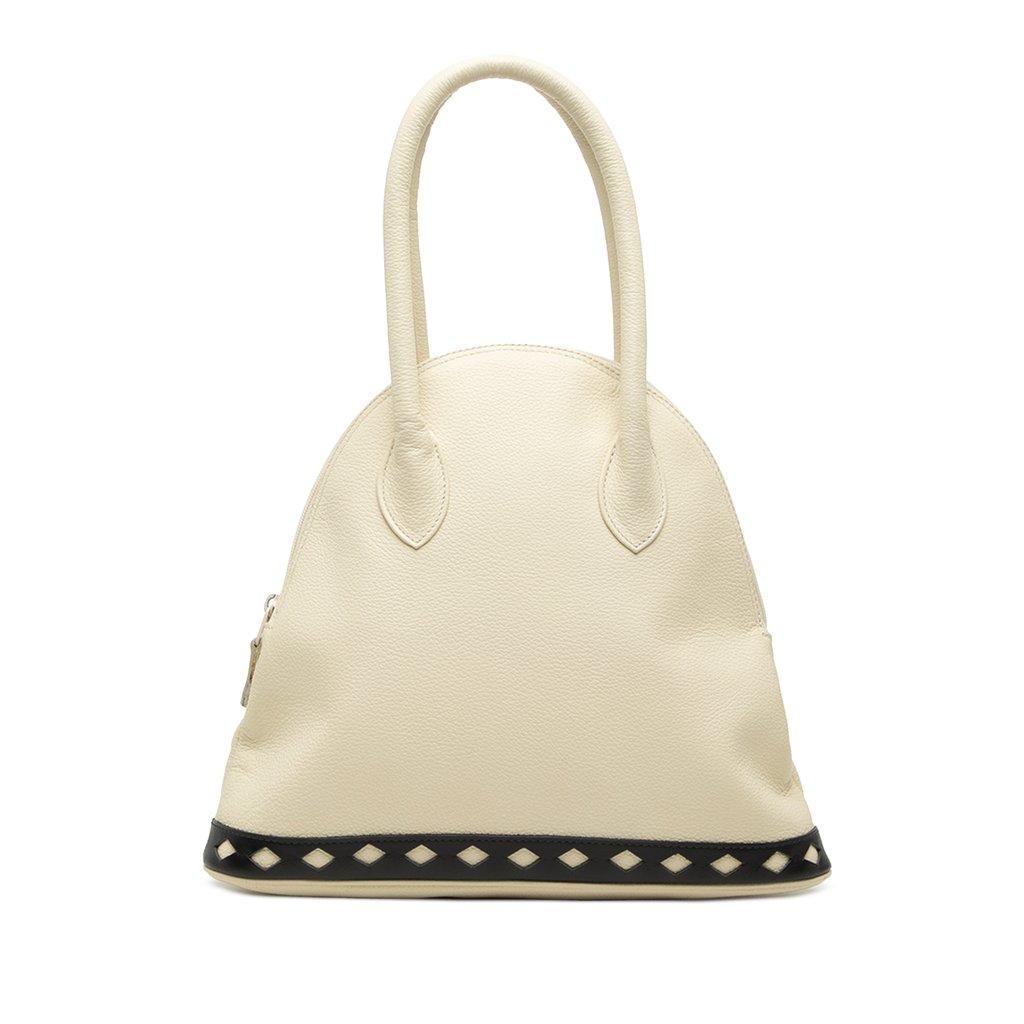 Saint Laurent Leather Dome Diamond Cut Handbag