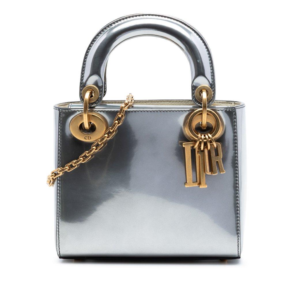 Dior Mini Metallic Patent Lady Dior