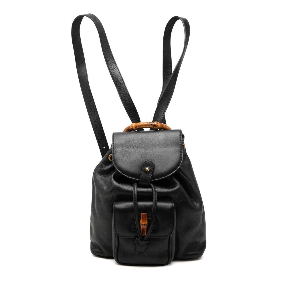 Gucci Calfskin Bamboo Backpack