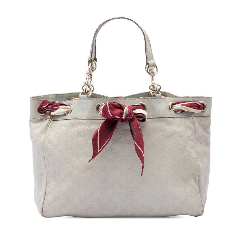 Gucci Large Guccissima Positano Scarf Tote