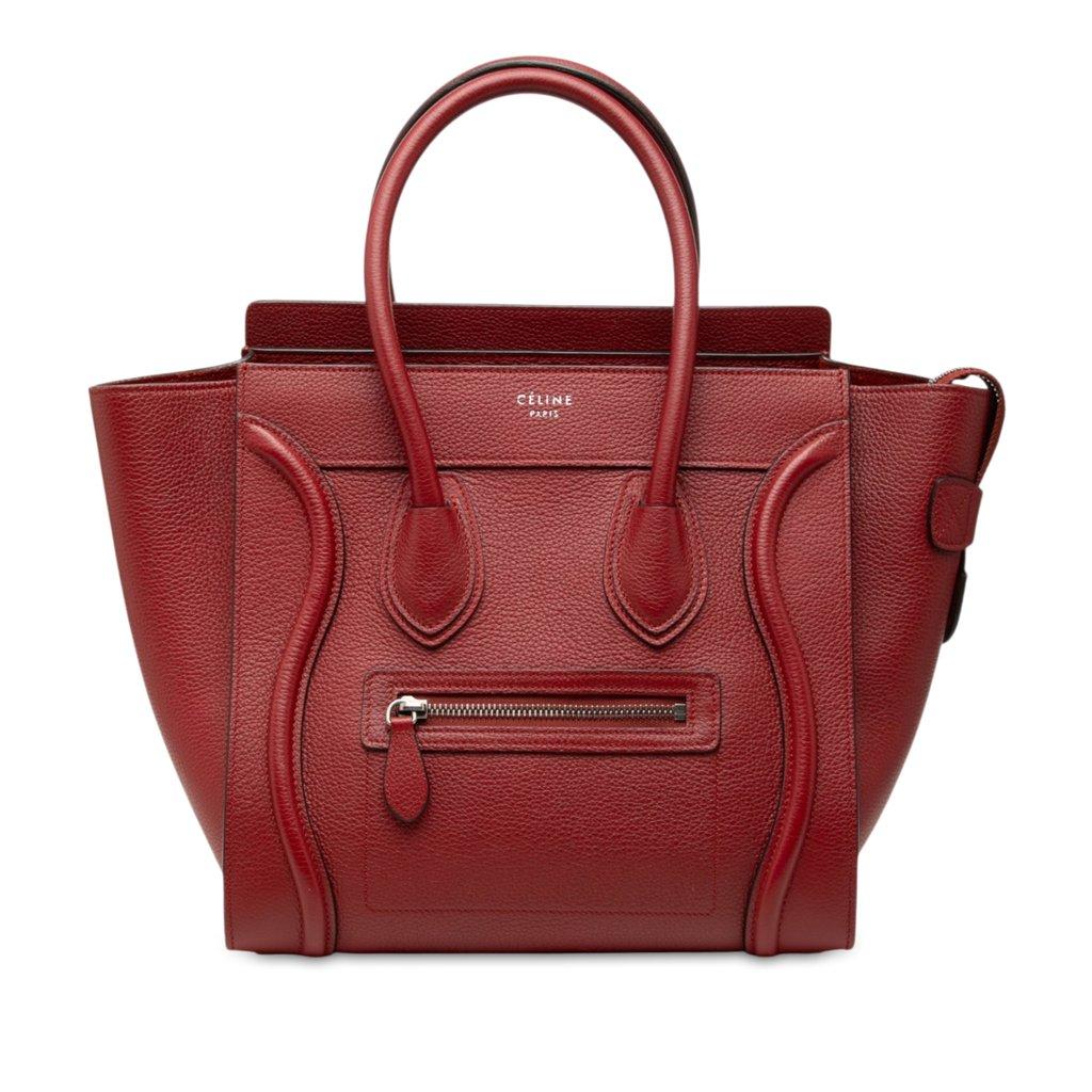 Celine Micro Drummed Calfskin Luggage Tote