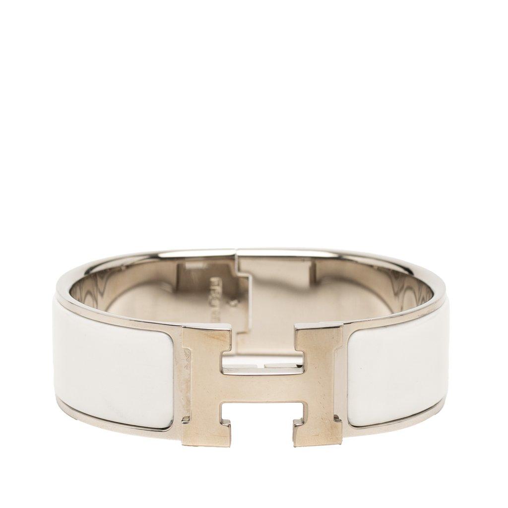 Hermès Wide Enamel Clic Clac H Bracelet GM