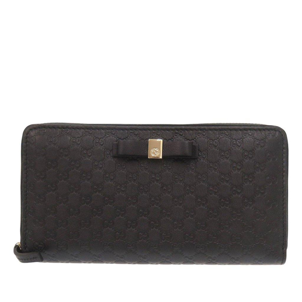 Gucci Microguccissima Zip Around Long Wallet