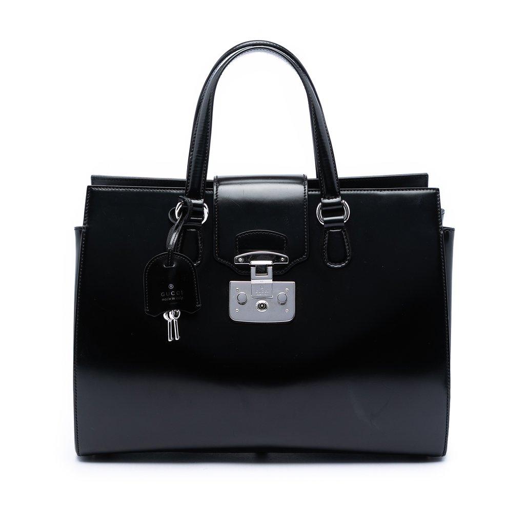 Gucci Large Smooth Calfskin Lady Lock Handbag