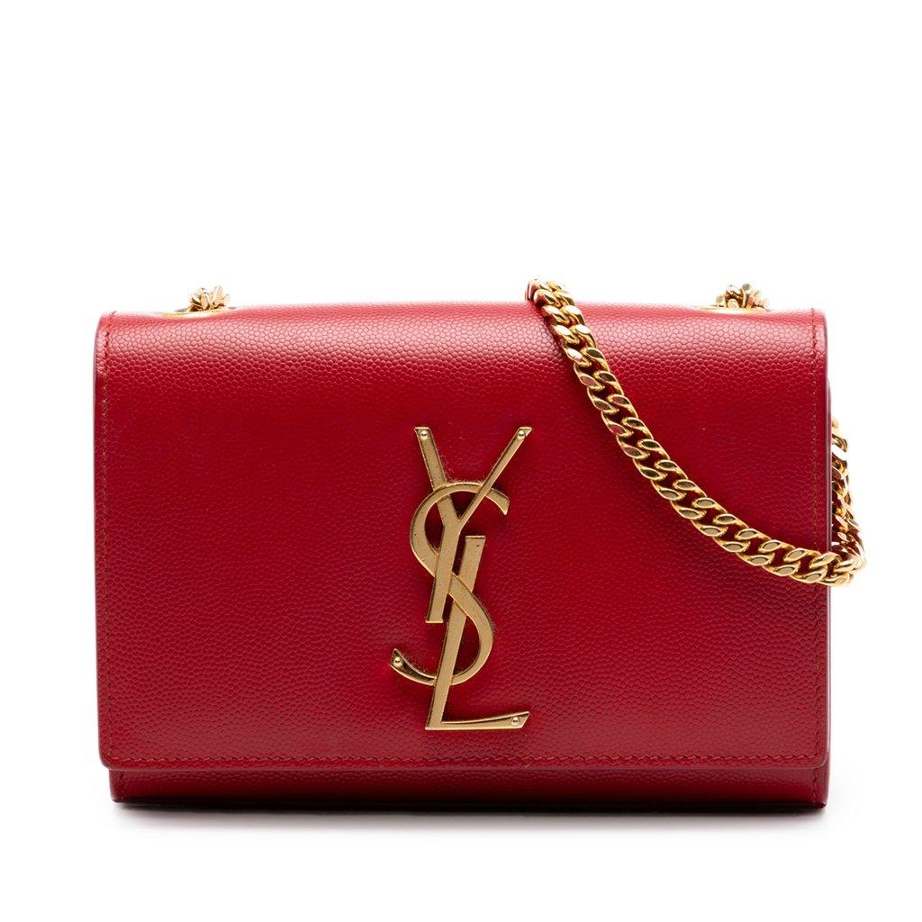 Saint Laurent Small Grain De Poudre Monogram Kate Crossbody
