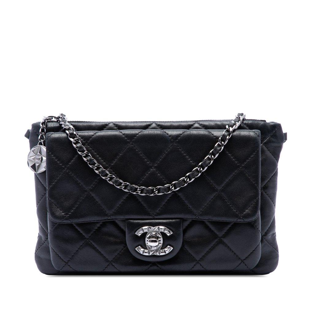 Chanel CC Quilted Lambskin Mineral Nights Flap
