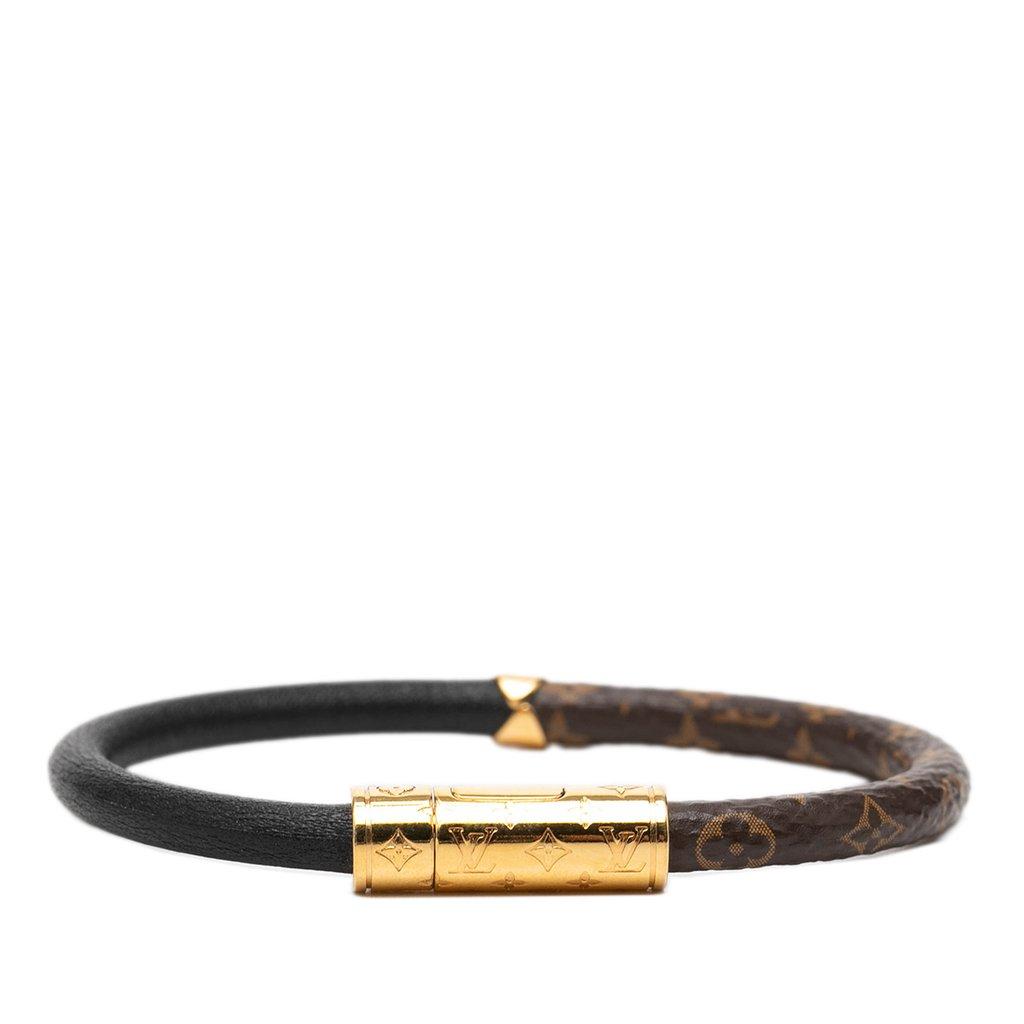 Louis Vuitton سوار سري من الجلد ونقش الأحرف الأولى