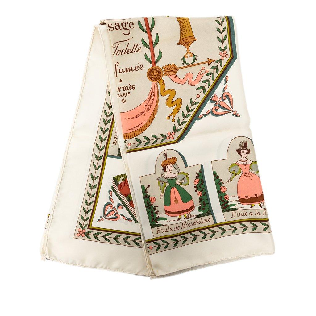 Hermès Huile Rafraichissante a L Usage de la Toilette Parfumee Silk Scarf 90