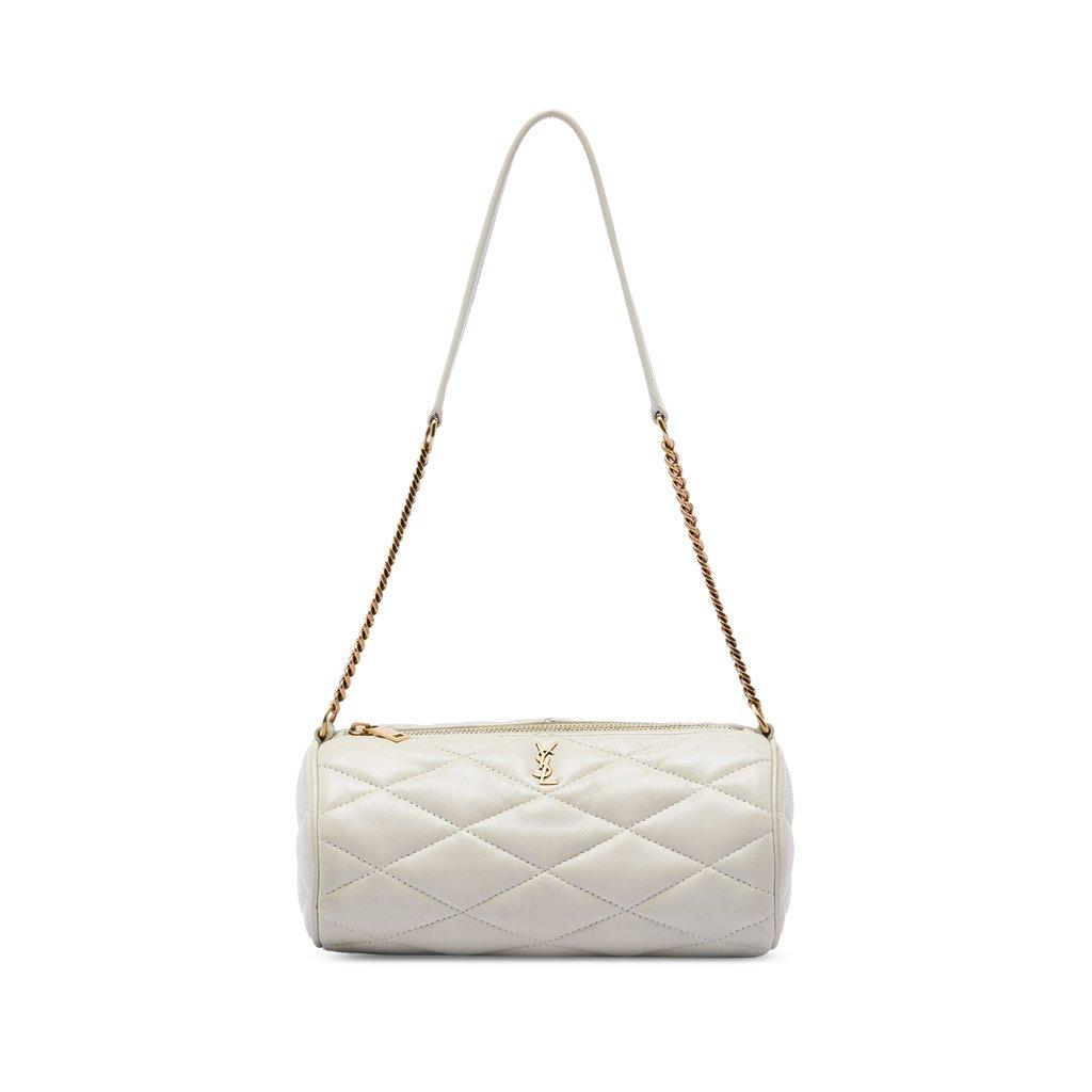 Saint Laurent Mini Quilted Lambskin Sade Tube Bag