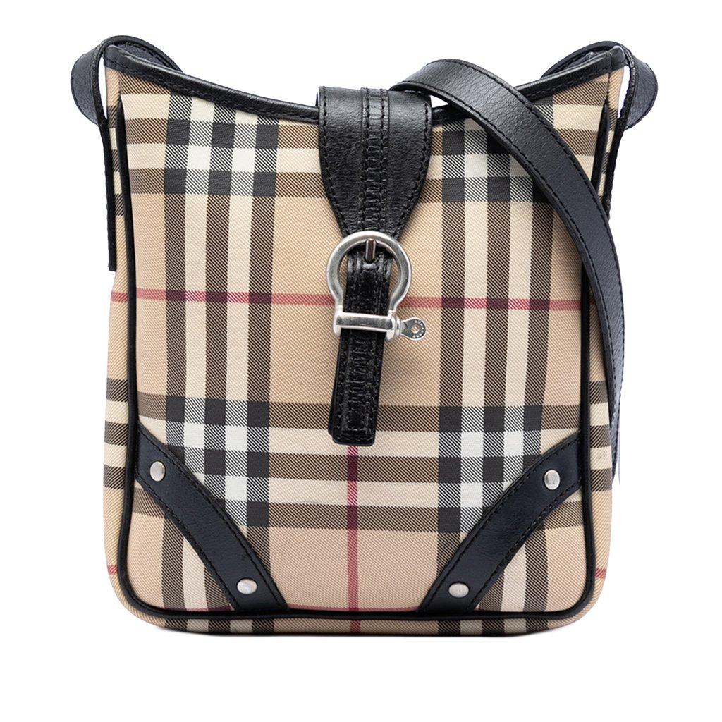 Burberry House Check Coated Canvas Crossbody