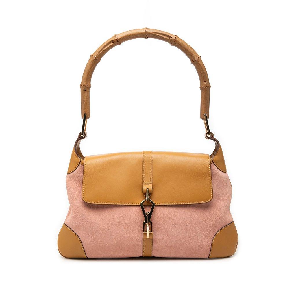 Gucci Suede Bamboo Jackie Hobo