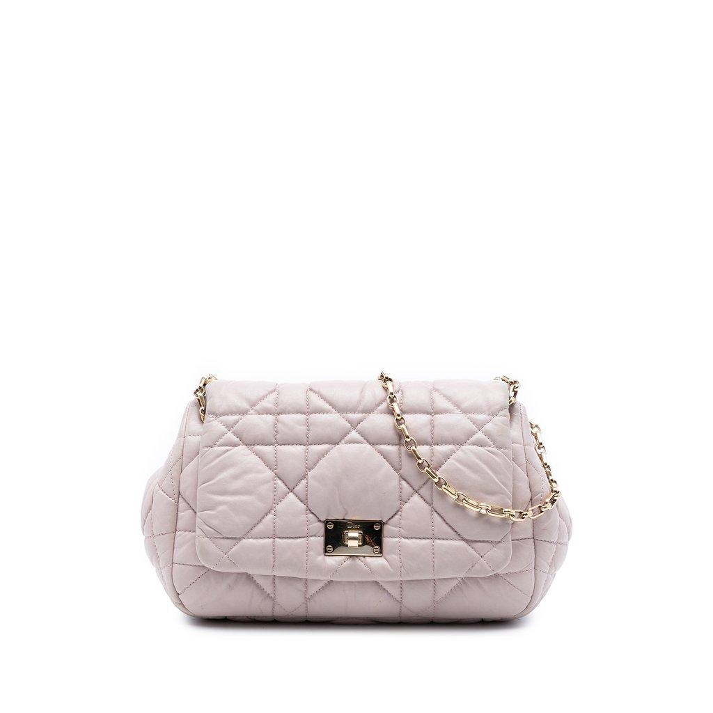 Dior Lambskin Cannage Milly La Foret Shoulder Bag