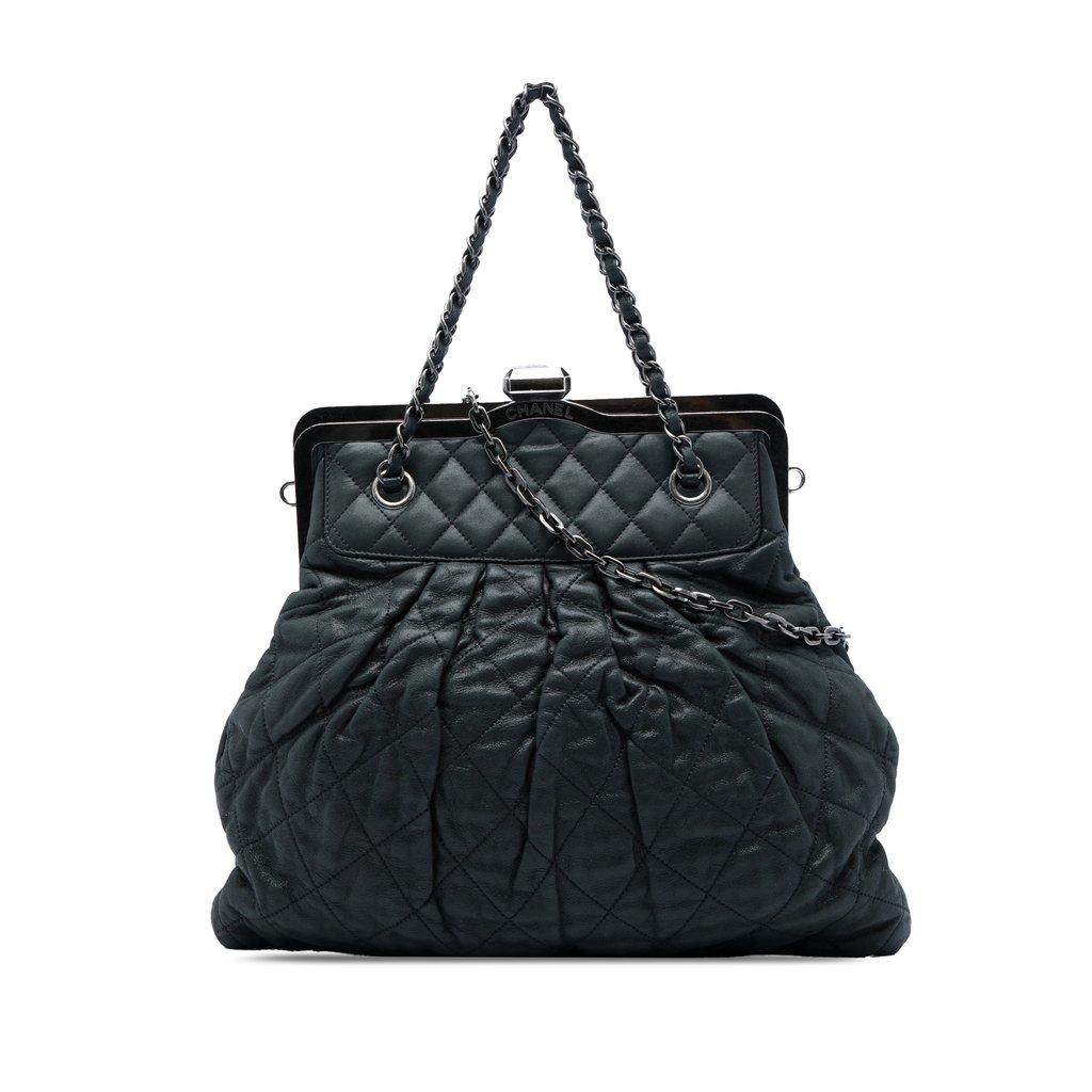 Chanel Quilted Iridescent Calfskin Chic Quilt Frame Satchel