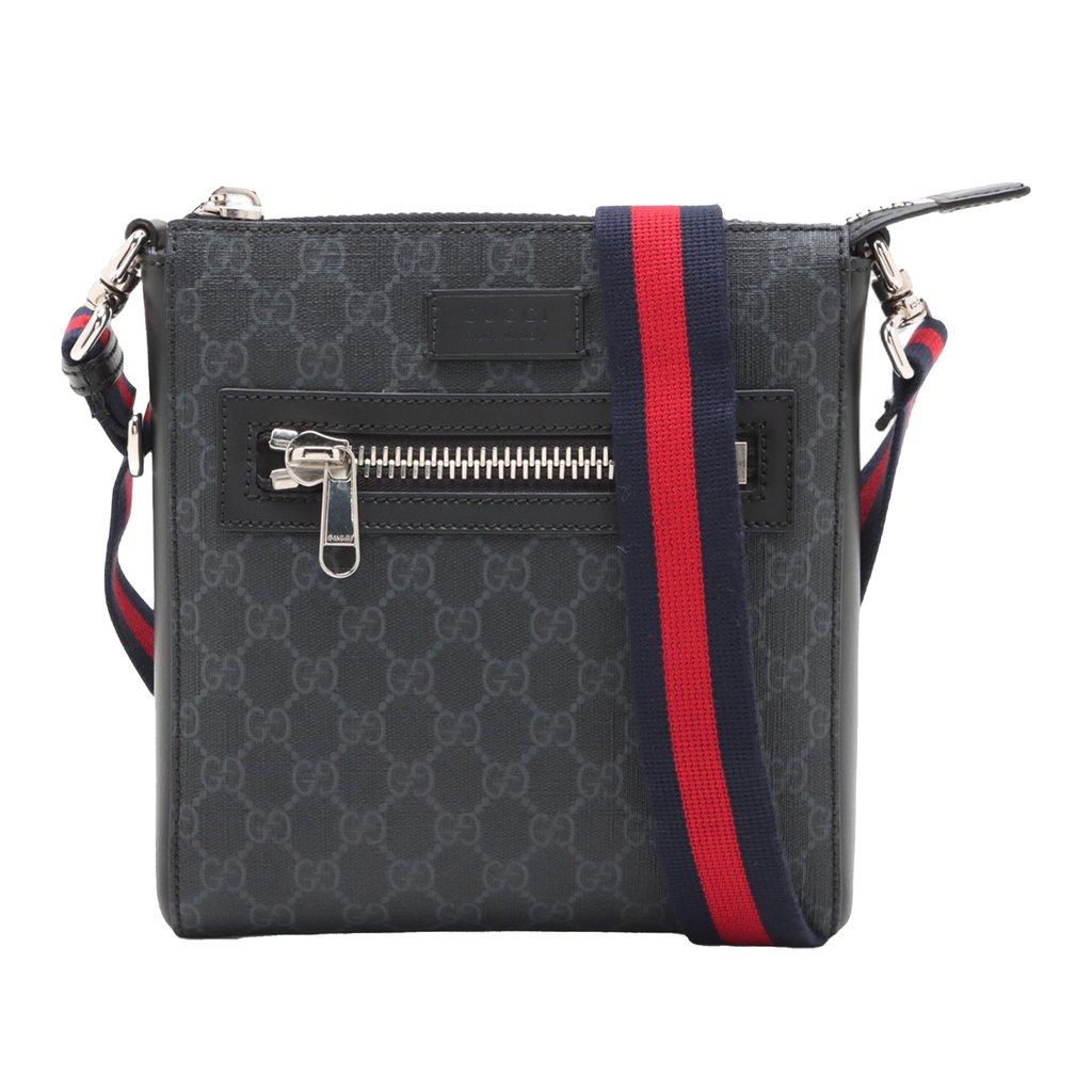 Gucci Small GG Supreme Web Messenger Bag