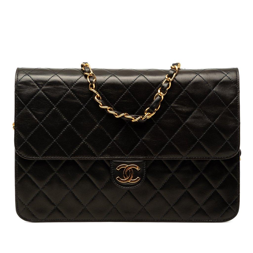 Chanel Medium CC Quilted Lambskin Single Flap