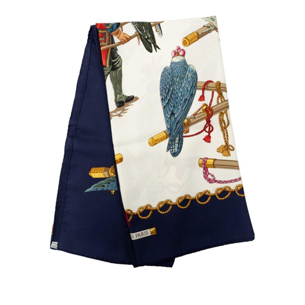 Hermès Les Oiseaux du Roy Silk Scarf 90