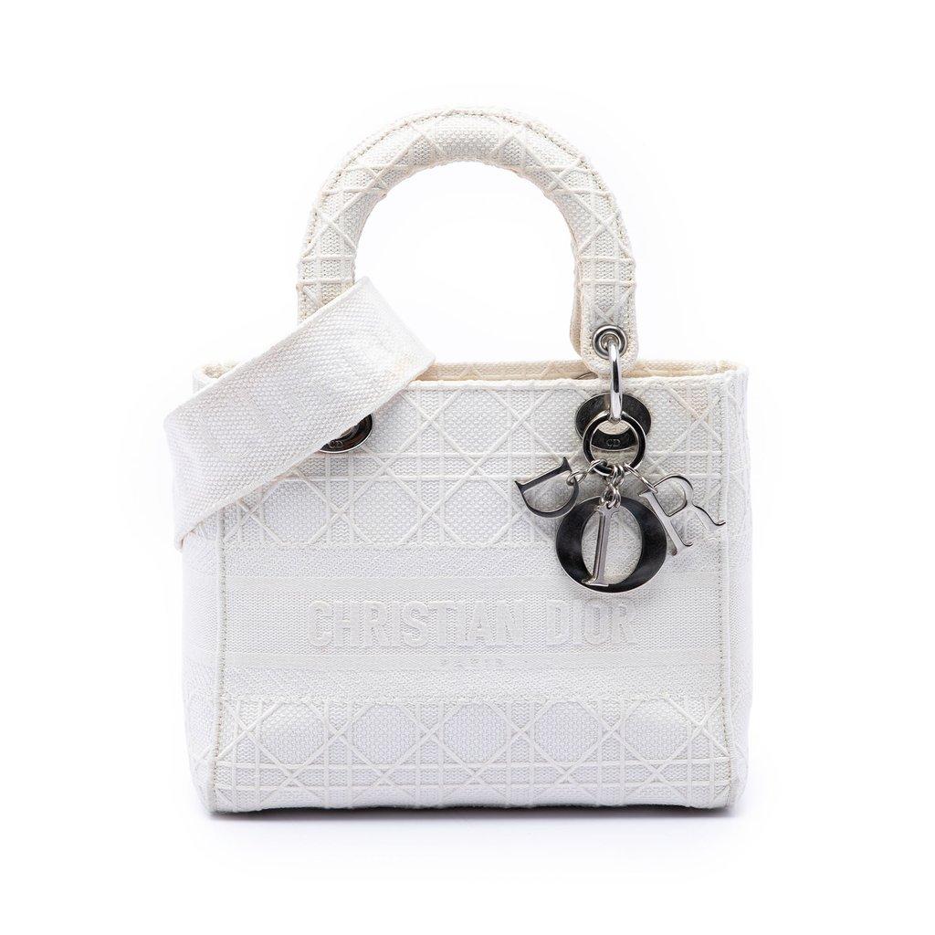 Dior Medium Canvas Cannage Lady D Lite