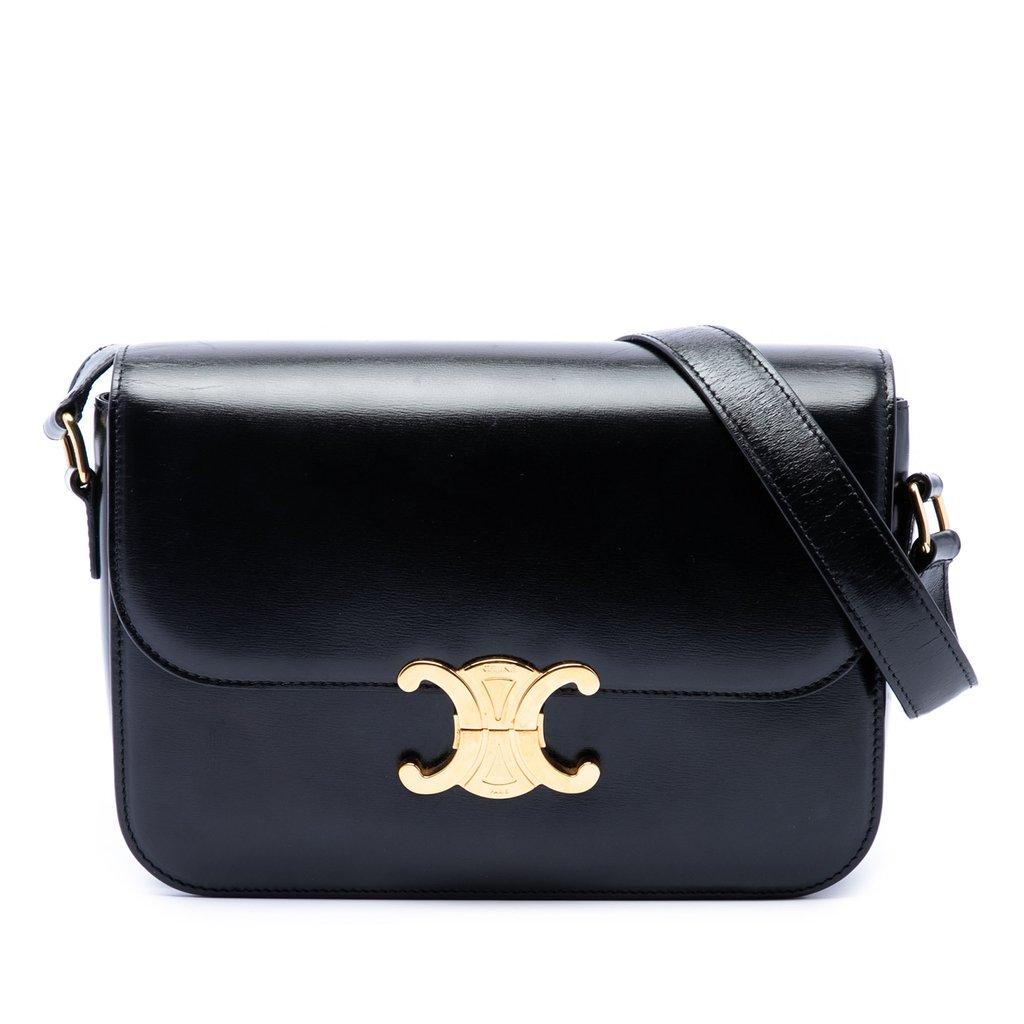 Celine Classique Shiny Calfskin Triomphe Crossbody
