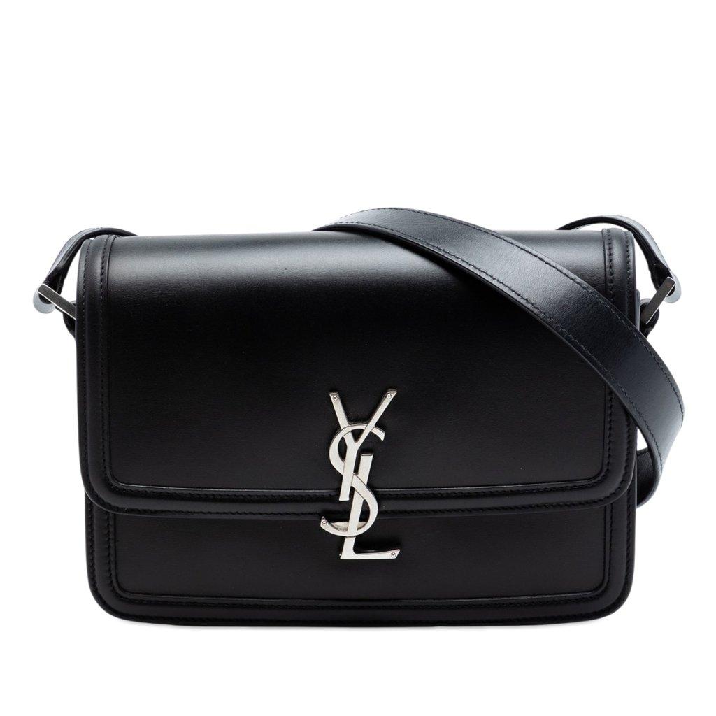 Saint Laurent Medium Calfskin Solferino Satchel In Box
