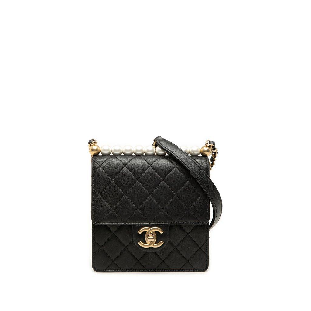 Chanel Small Lambskin Chic Pearls Flap