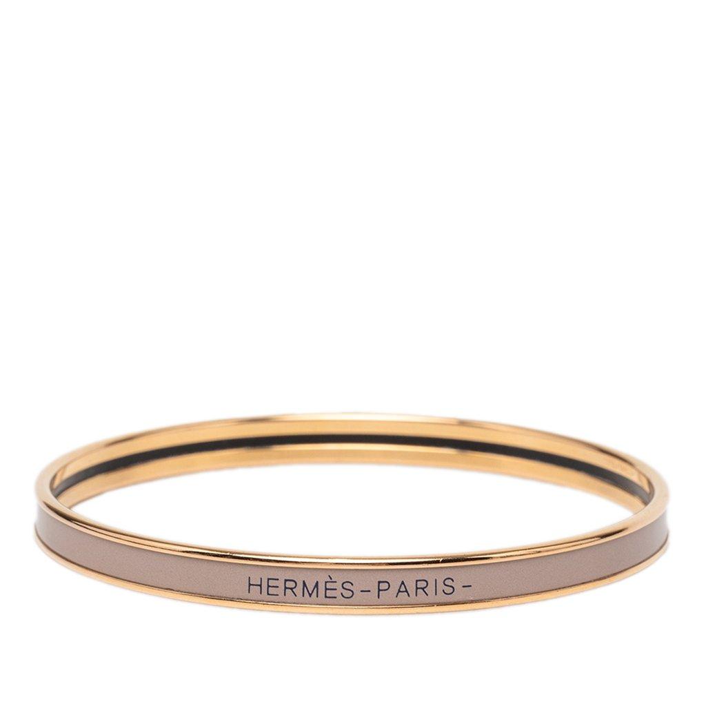 Hermès Extra Narrow Enamel Uni Bangle 62