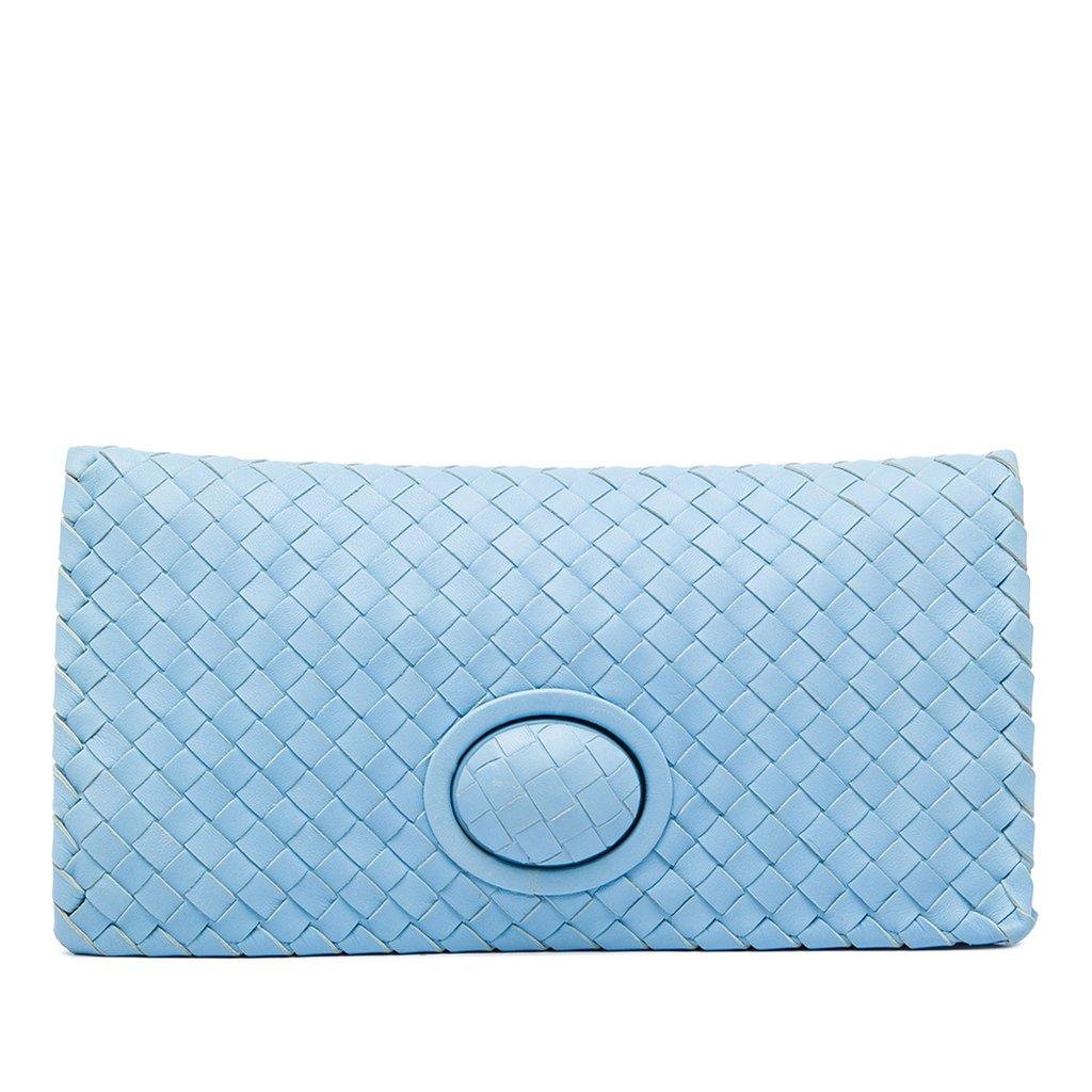 Bottega Veneta Nappa Intrecciato Turn Lock Clutch