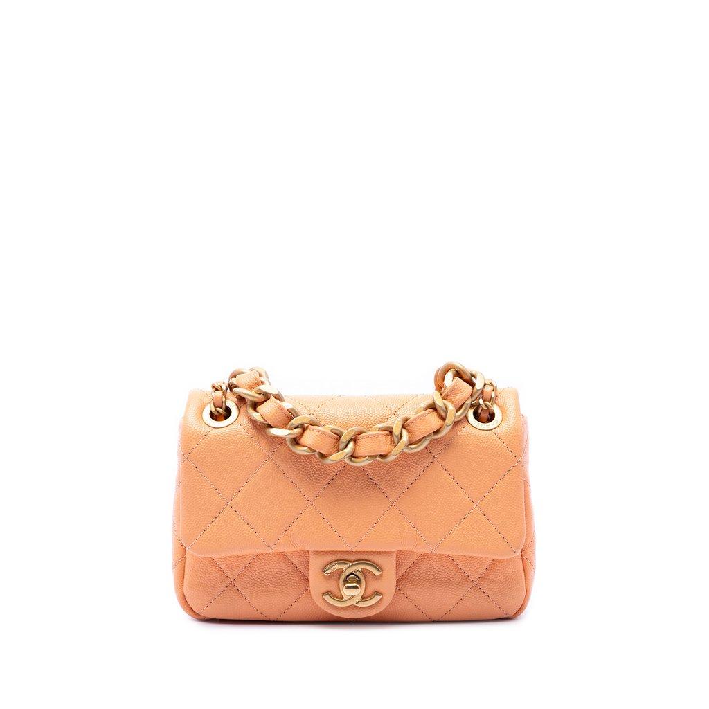 Chanel Mini CC Quilted Caviar Single Flap