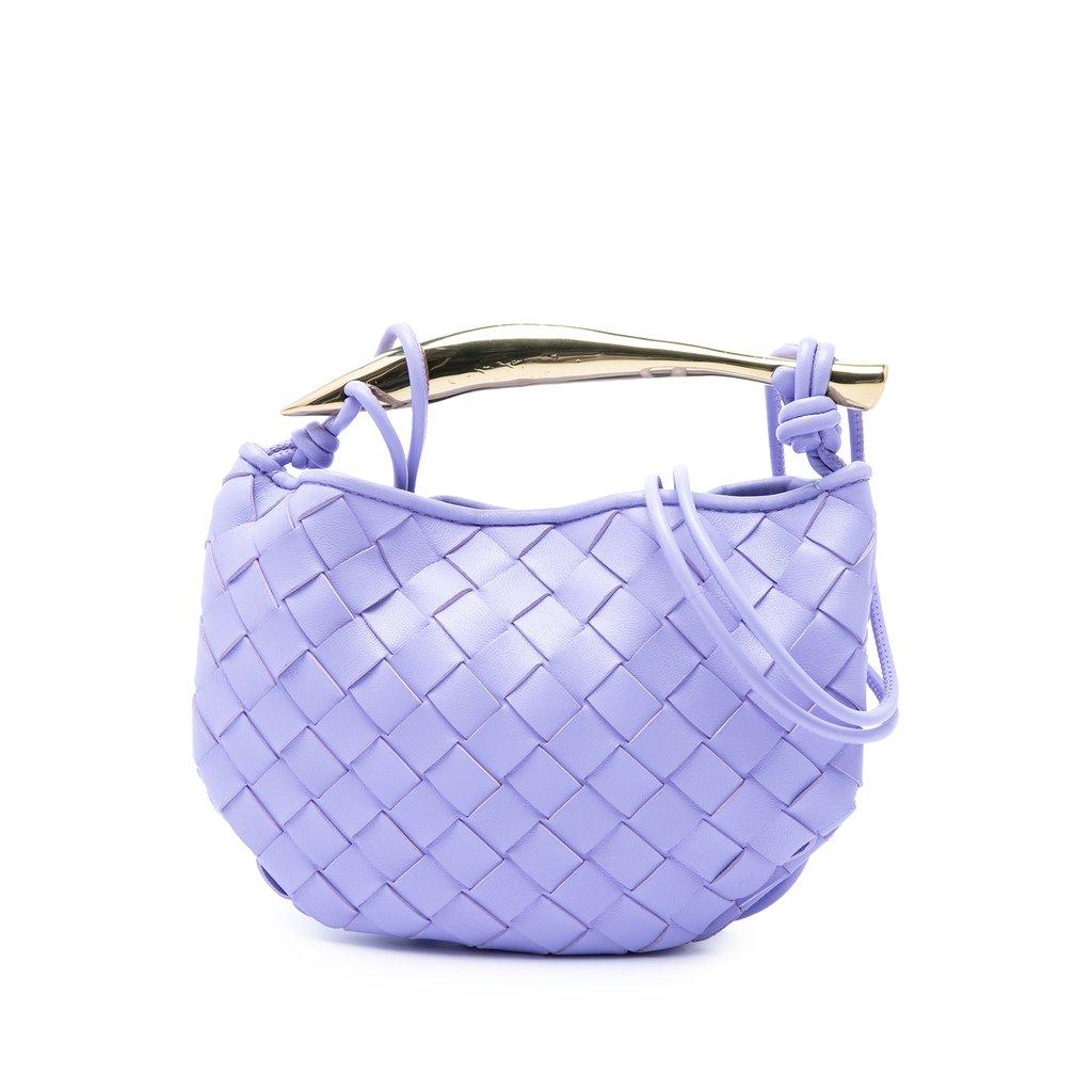 Bottega Veneta Baby Lambskin Intrecciato Sardine