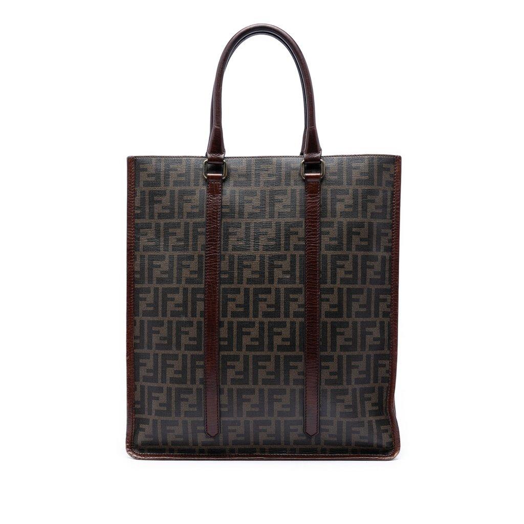 Fendi Zucca Coated Canvas Vertical Tote