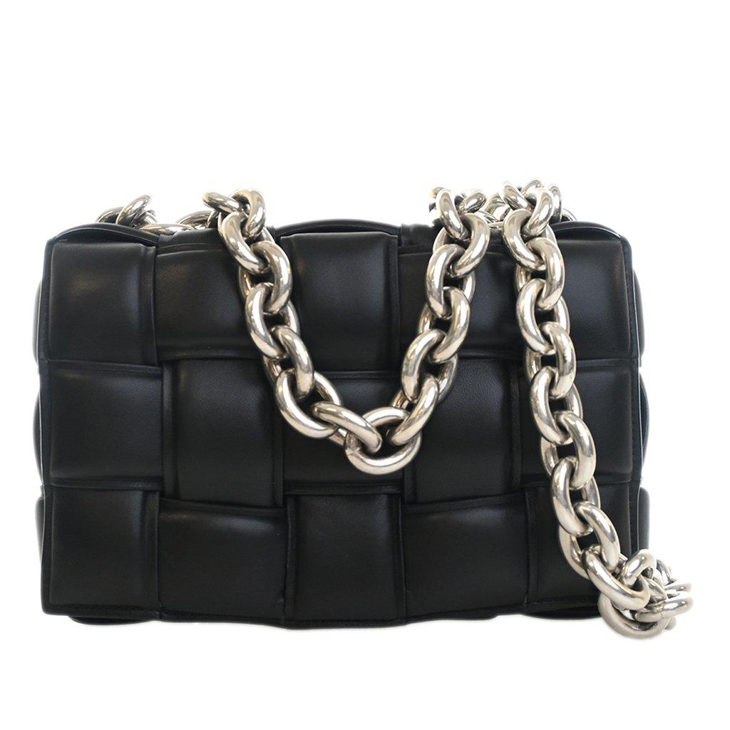 Bottega Veneta Nappa Intrecciato Padded Chain Cassette Satchel